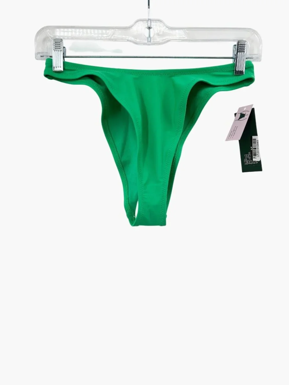 NEW Wild Fable Mid-Rise Ultra High Leg Super Cheeky Bikini Bottom - Green Apple